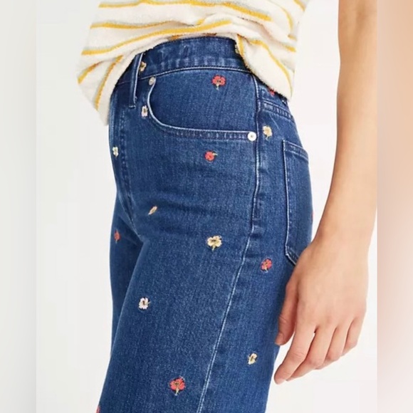Madewell Flower Embroidered Jeans - Picture 4 of 9